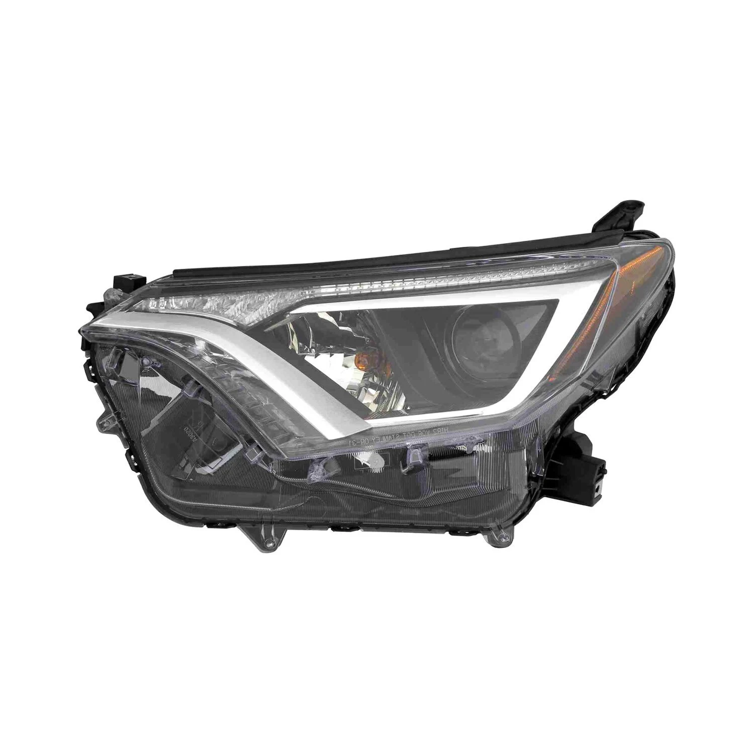 Headlight Assembly Composite Left Halogen w/o Black Bezel North America Built CAPA for Toyota RAV4 2016–2018