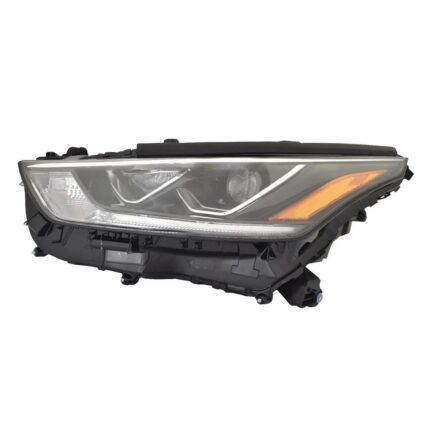 Headlight Assembly Composite Left LED w/o Adaptive Headlamps Projector Type CAPA for Toyota Highlander Limited 2020–2023