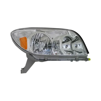 Headlight Assembly Composite Right Includes Park/Marker Lamps w/Chrome Bezel for Toyota 4Runner 2003–2005
