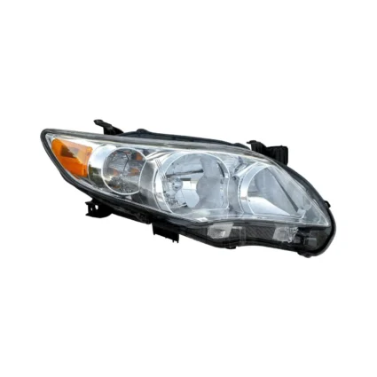 Headlight Assembly Composite Right Canada Built CAPA for Toyota Corolla Base LE CE 2011–2013