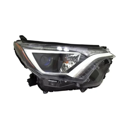 Headlight Assembly Composite Right Halogen w/o Black Bezel North America Built for Toyota RAV4 2016–2018