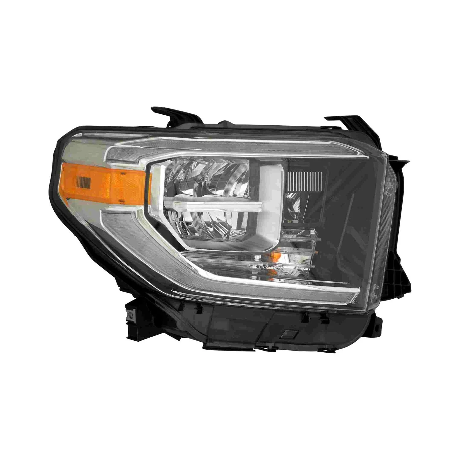 Headlight Assembly Composite Right LED w/o Smoke Lens for Toyota Tundra 2018–2021
