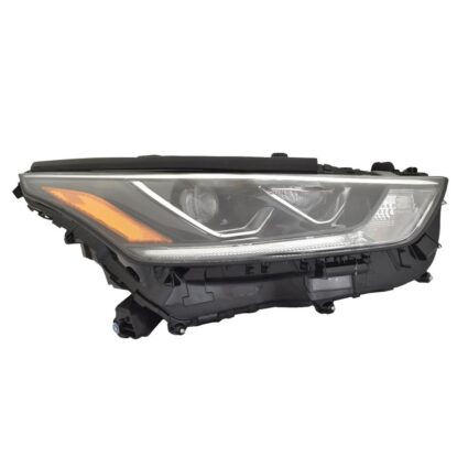 Headlight Assembly Composite Right LED w/o Adaptive Headlamps Projector Type CAPA for Toyota Highlander Limited 2020–2023