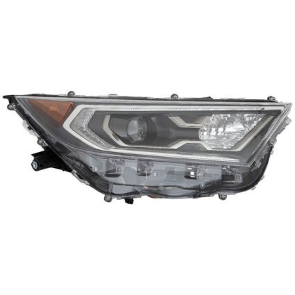 Headlight Assembly Composite Right w/o Adaptive Headlamps CAPA for Toyota RAV4 Prime 2021