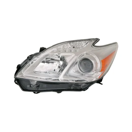 Headlight Lens Housing Left Halogen CAPA for Toyota Prius 2012–2015