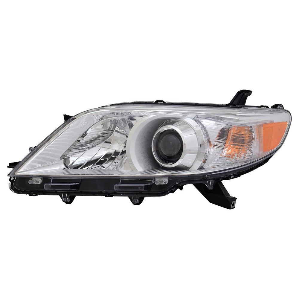 Headlight Lens Housing Left HID CAPA for Toyota Sienna 2011–2014