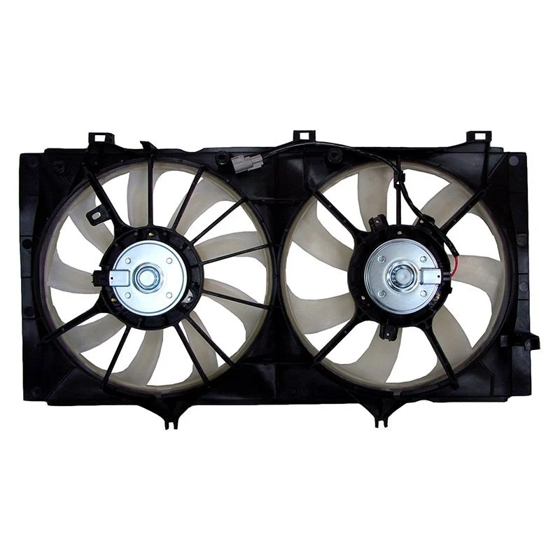 Engine Cooling Fan Assembly w/Towing Pkg Motor/Blade/Shroud Dual Fan Assembly for Toyota Camry Base SE LE XLE 2010–2011