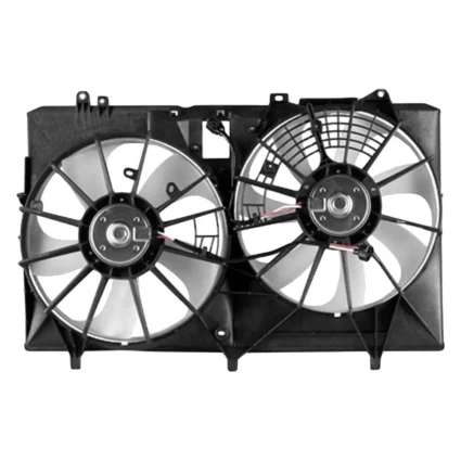 Engine Cooling Fan Assembly Motor/Blade/Shroud Dual Fan Assembly Canada Built for Lexus RX350 Toyota Sienna