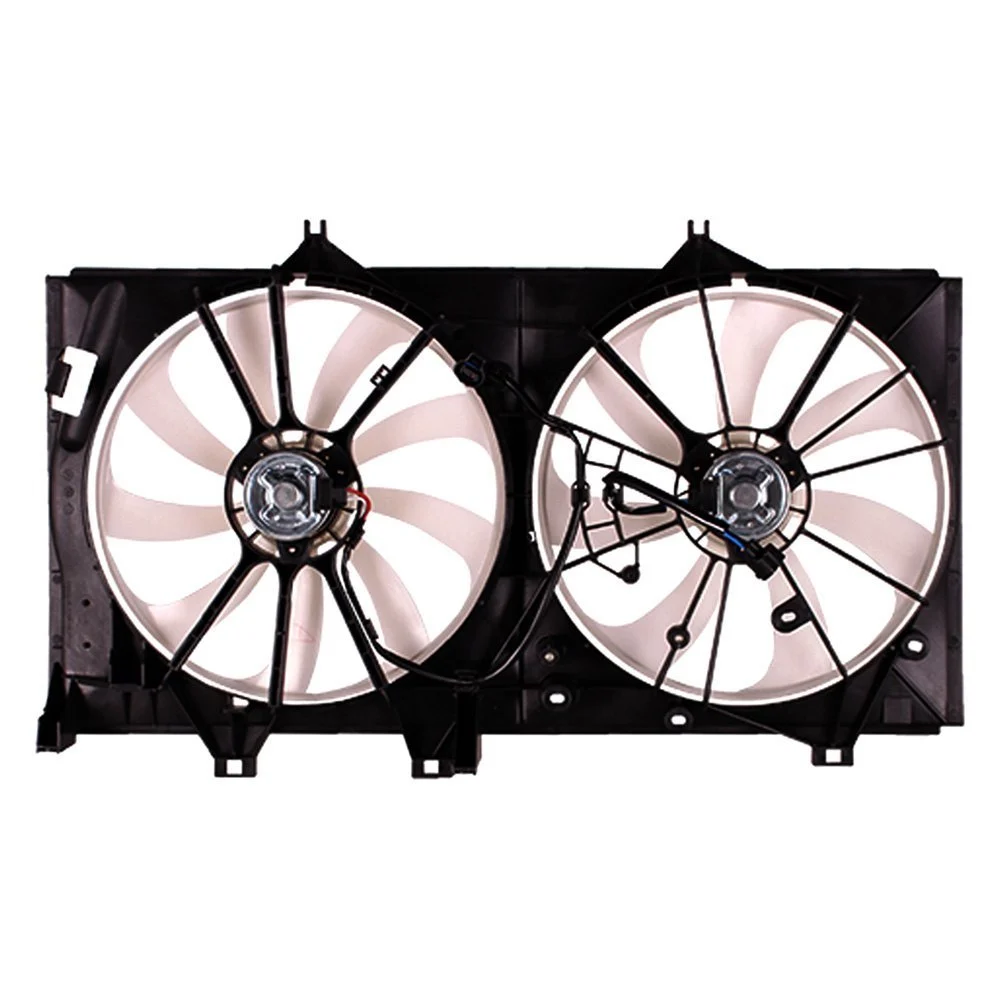 Engine Cooling Fan Assembly Motor/Blade/Shroud Dual Fan Assy for Toyota Camry 2012–2017