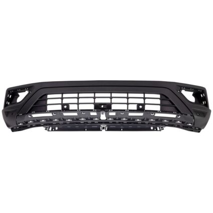 Bumper Cover Front Lower w/o R-LINE w/o Block Heater w/Parking Aid w/Front View Camera Black for Volkswagen Atlas 2018–2020
