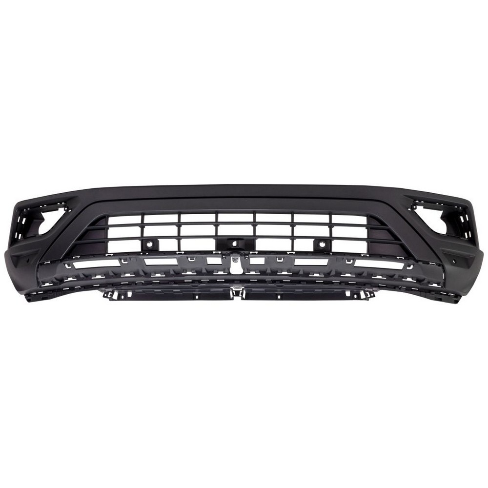 Bumper Cover Front Lower w/o R-LINE w/o Block Heater w/Parking Aid w/Front View Camera Black for Volkswagen Atlas 2018–2020
