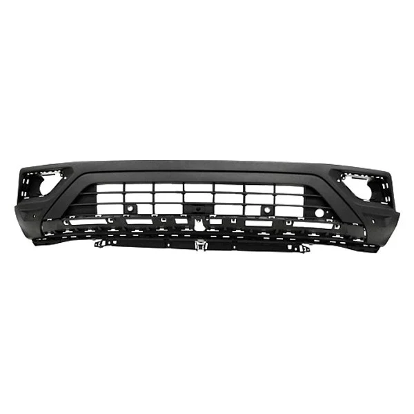 Bumper Cover Front Lower w/o R-LINE w/Block Heater w/Parking Aid w/Front View Camera Black for Volkswagen Atlas 2018–2020