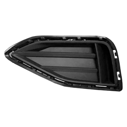 Bumper Insert Front Left w/o R-LINE Pkg Fog Lamp Opening Cover w/o Fog Lamps Black for Volkswagen Passat 2020–2022