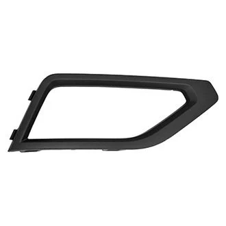 Bumper Insert Front Right w/o R-Line Pkg w/Fog Lamps Outer Grille/Fog Lamp Bezel Satin Black for Volkswagen Atlas 2018–2020