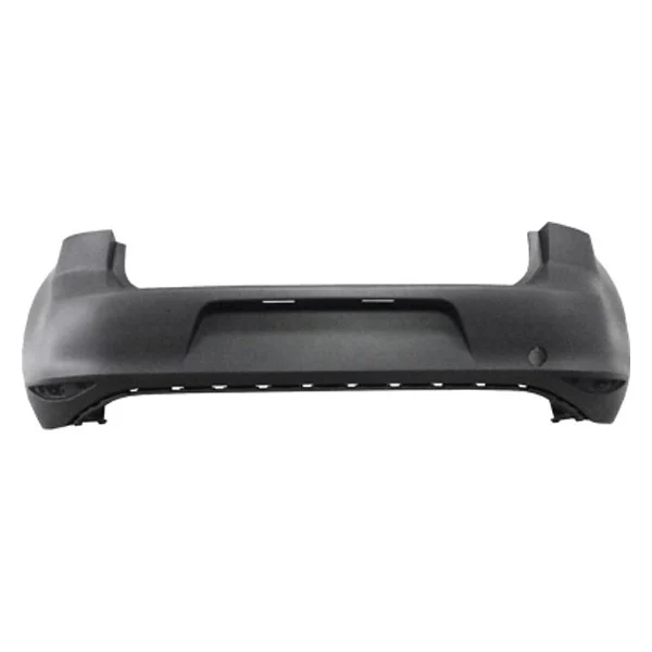 Bumper Cover Rear w/o Parallel Park Assist Primed CAPA for Volkswagen Golf 2015–2017