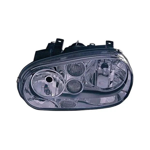 Headlight Assembly Composite Left Type 4 w/o Fog Lamps w/Chrome Bezel for Volkswagen Cabrio Golf