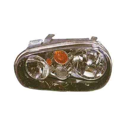Headlight Assembly Composite Left 2 Type 4 w/Black Bezel 10th Anniversary Edition w/Fog Lamps for Volkswagen Golf 2003–2007