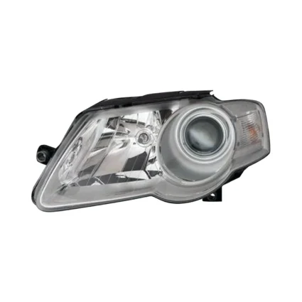 Headlight Assembly Composite Left Halogen Valeo Brand for Volkswagen Passat 2006–2010