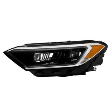 Headlight Assembly Composite Left Projector Type w/Black Edged Lens To 5-6-18 for Volkswagen Jetta 2019–2023