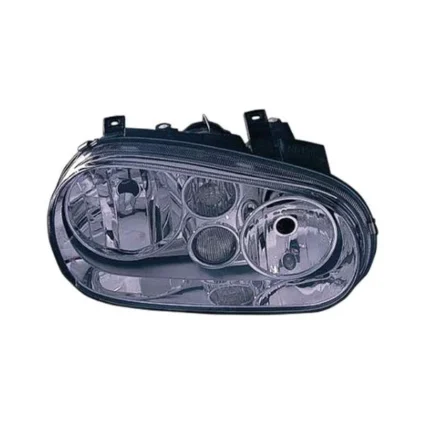 Headlight Assembly Composite Right Type 4 w/Fog Lamps w/Chrome Bezel for Volkswagen Cabrio Golf
