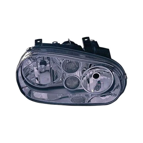 Headlight Assembly Composite Right Type 4 w/Fog Lamps w/Chrome Bezel for Volkswagen Cabrio Golf