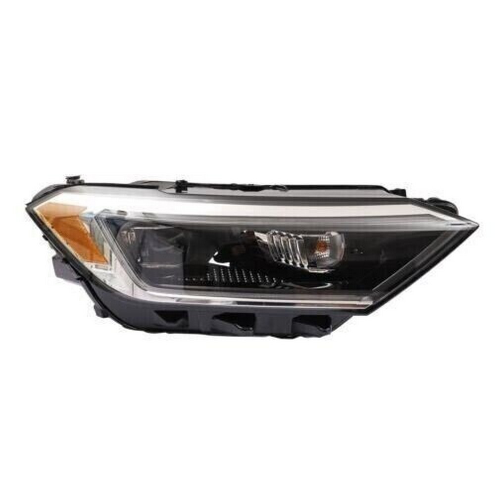 Headlight Assembly Composite Right Projector Type w/Black Edged Lens To 5-6-18 for Volkswagen Jetta 2019–2023
