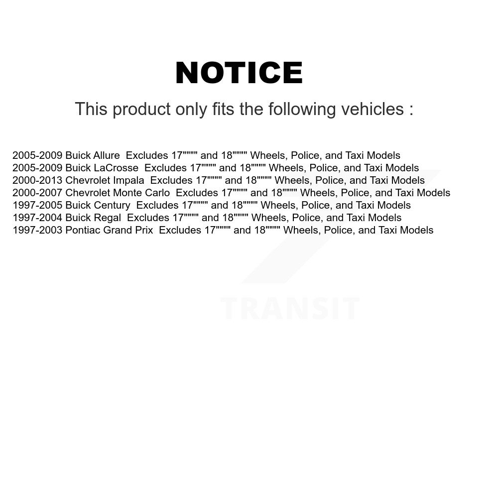 Front Strut & Spring Pair For Chevrolet Impala Buick LaCrosse Century Allure Monte Carlo K78A-100002 - Image 2