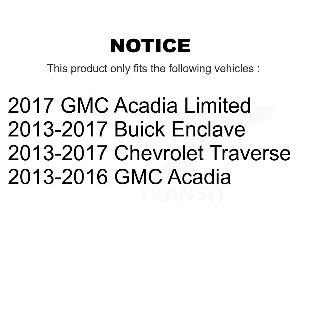 Front Strut And Coil Spring Pair For Chevrolet Traverse Buick Enclave GMC Acadia Limited K78A-100052 - Image 2