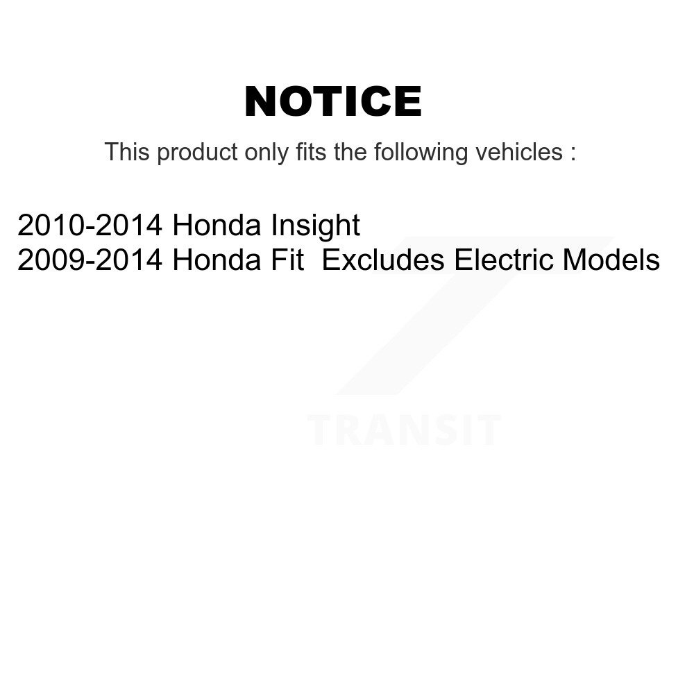 Front Complete Shocks Strut And Coil Spring Mount Assemblies Kit For Honda Fit Insight K78A-100111 - Image 2