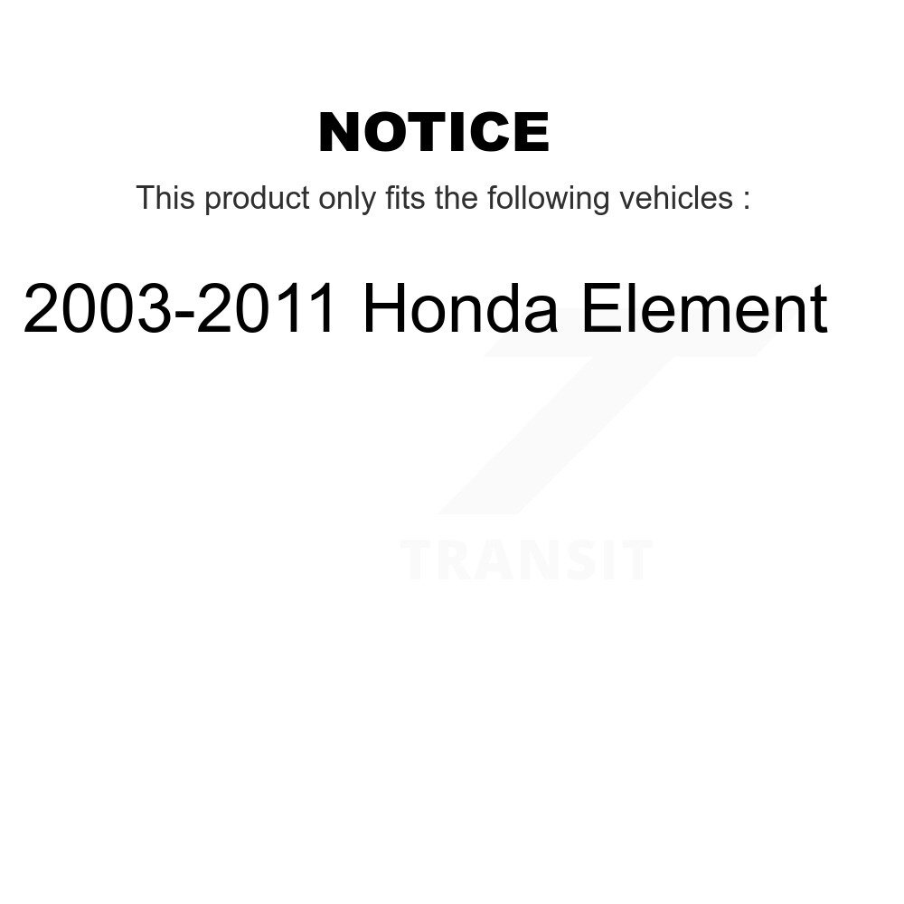 Front Complete Shocks Strut Coil Spring Mount Assemblies Kit For 2003-2011 Honda Element K78A-100156 - Image 2