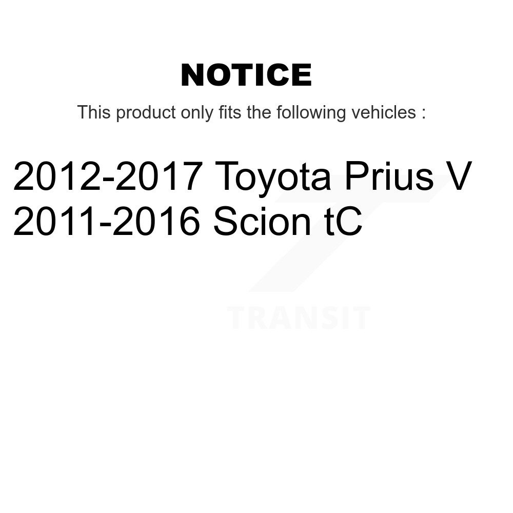 Front Complete Shocks Strut Coil Spring Mount Assemblies Kit For Toyota Prius V Scion tC K78A-100181 - Image 2