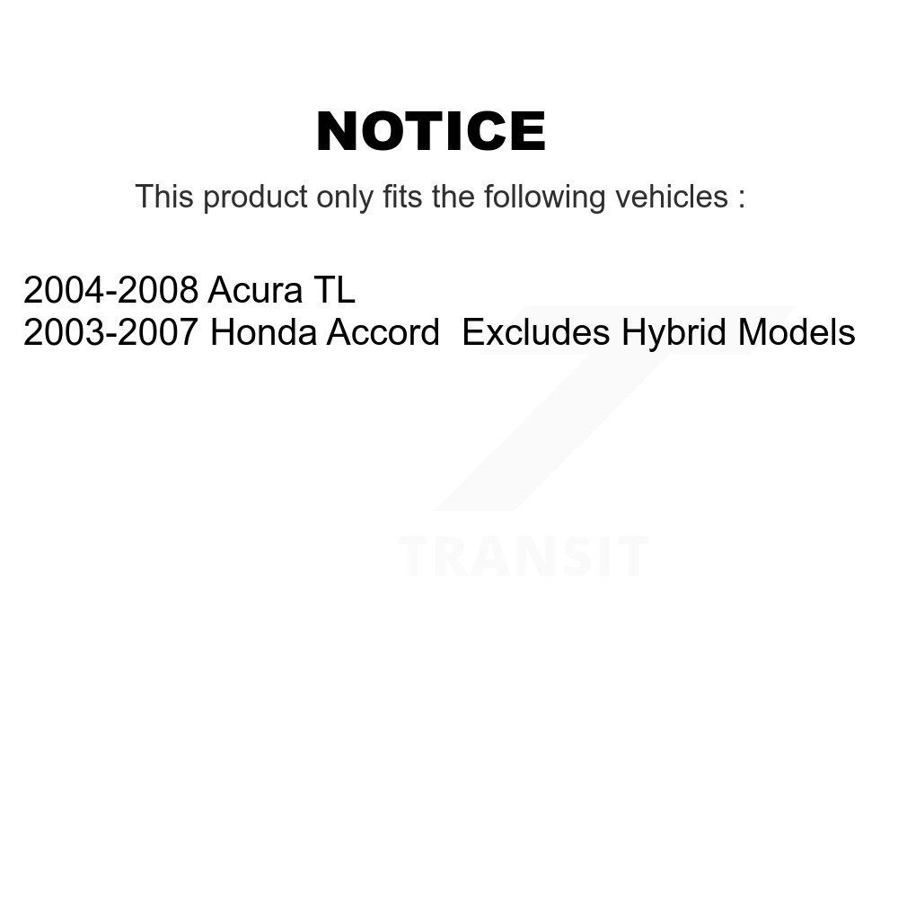 Rear Complete Shocks Strut & Coil Spring Mount Assemblies Pair For Honda Accord Acura TL K78A-100229 - Image 2