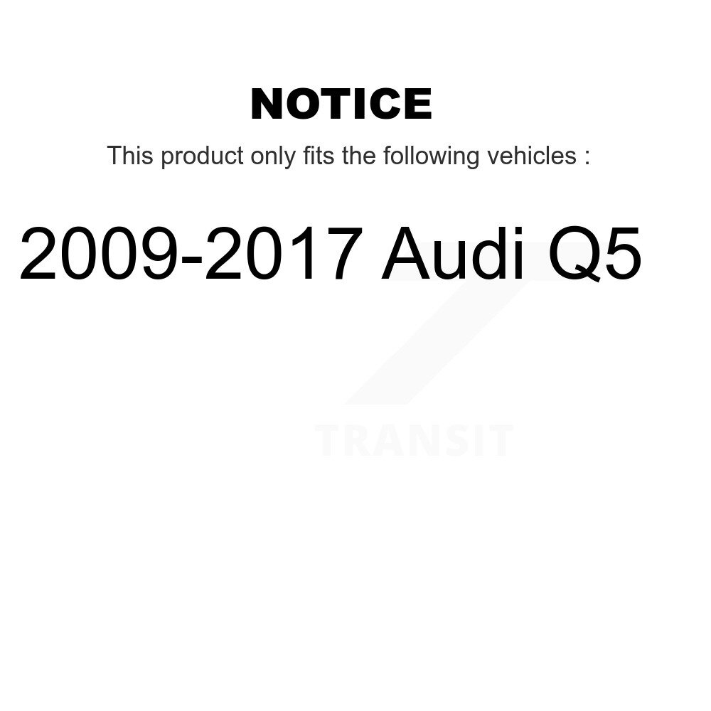 Front Complete Shocks Strut And Coil Spring Mount Assemblies Kit For 2009-2017 Audi Q5 K78A-100382 - Image 2