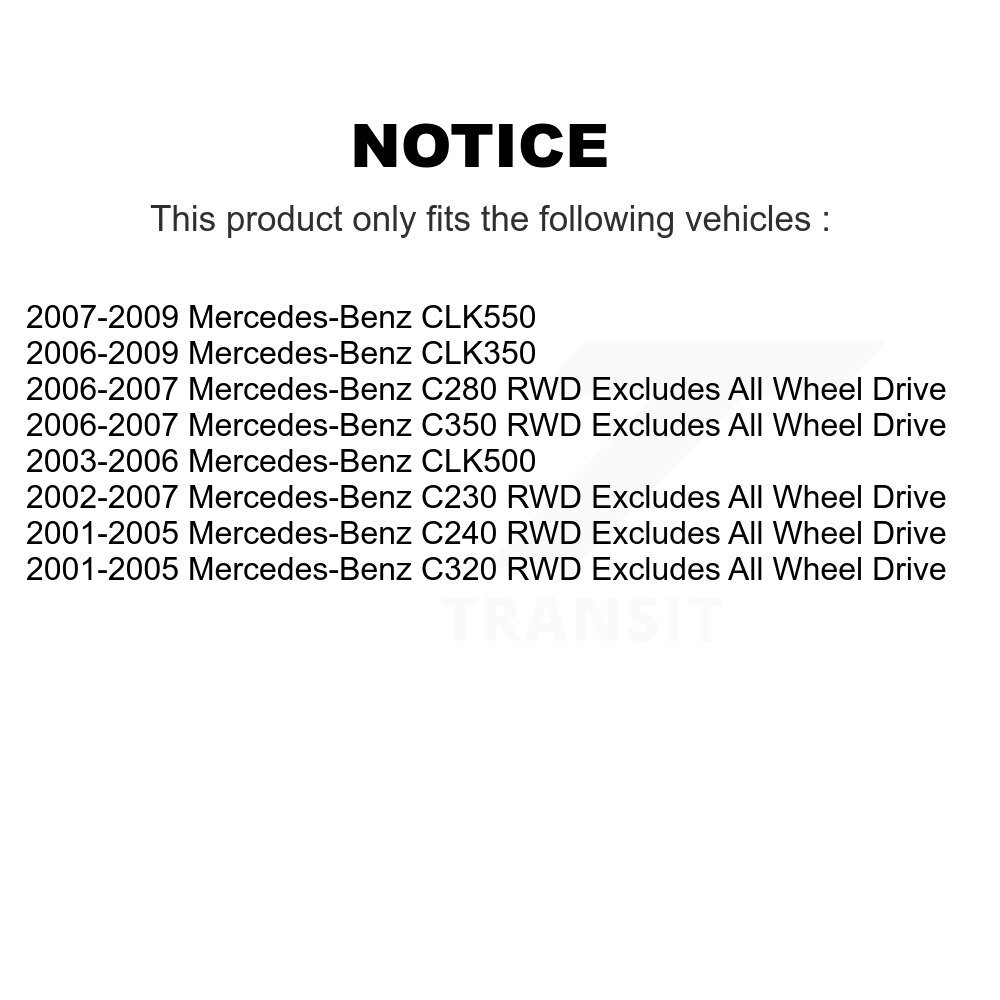 Front Strut Spring Pair For Mercedes-Benz C230 C240 C280 CLK350 C320 CLK500 CLK550 C350 K78A-100440 - Image 2