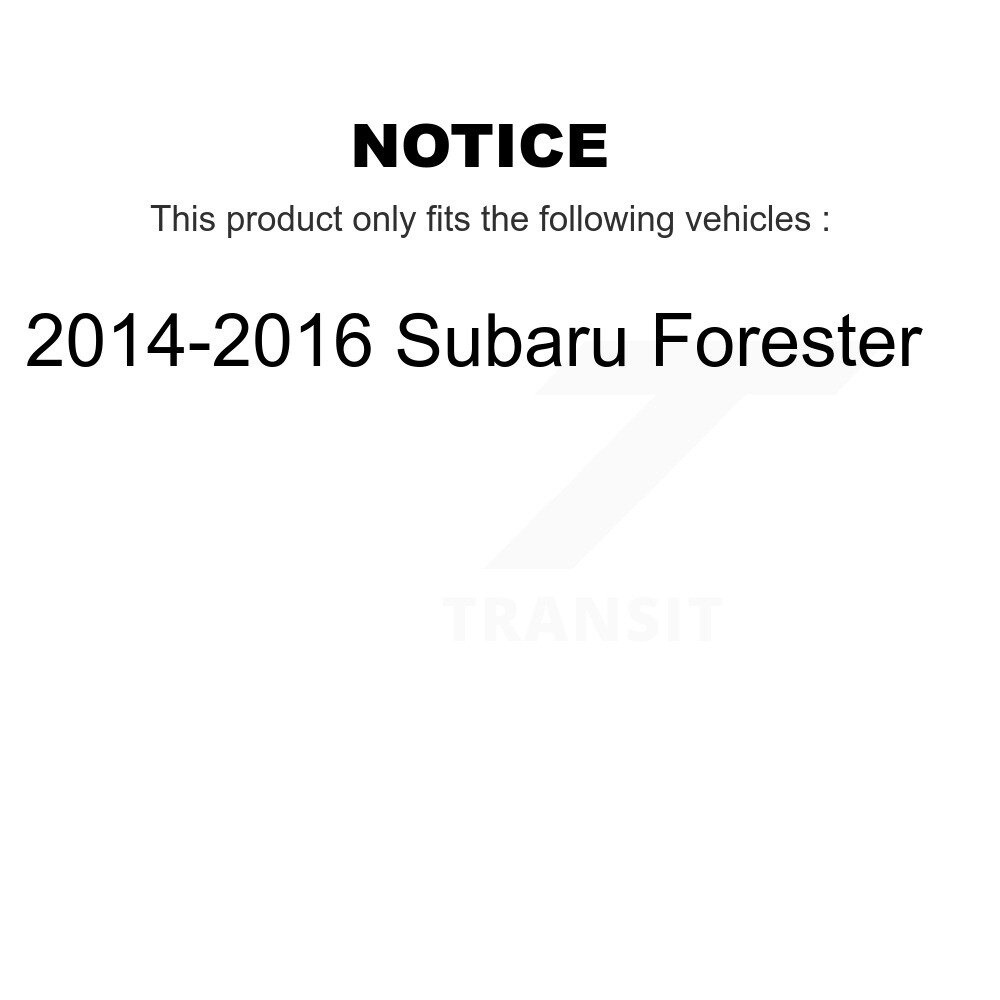 Rear Complete Shocks Strut And Coil Spring Assemblies Pair For 2014-2016 Subaru Forester K78A-100464 - Image 2