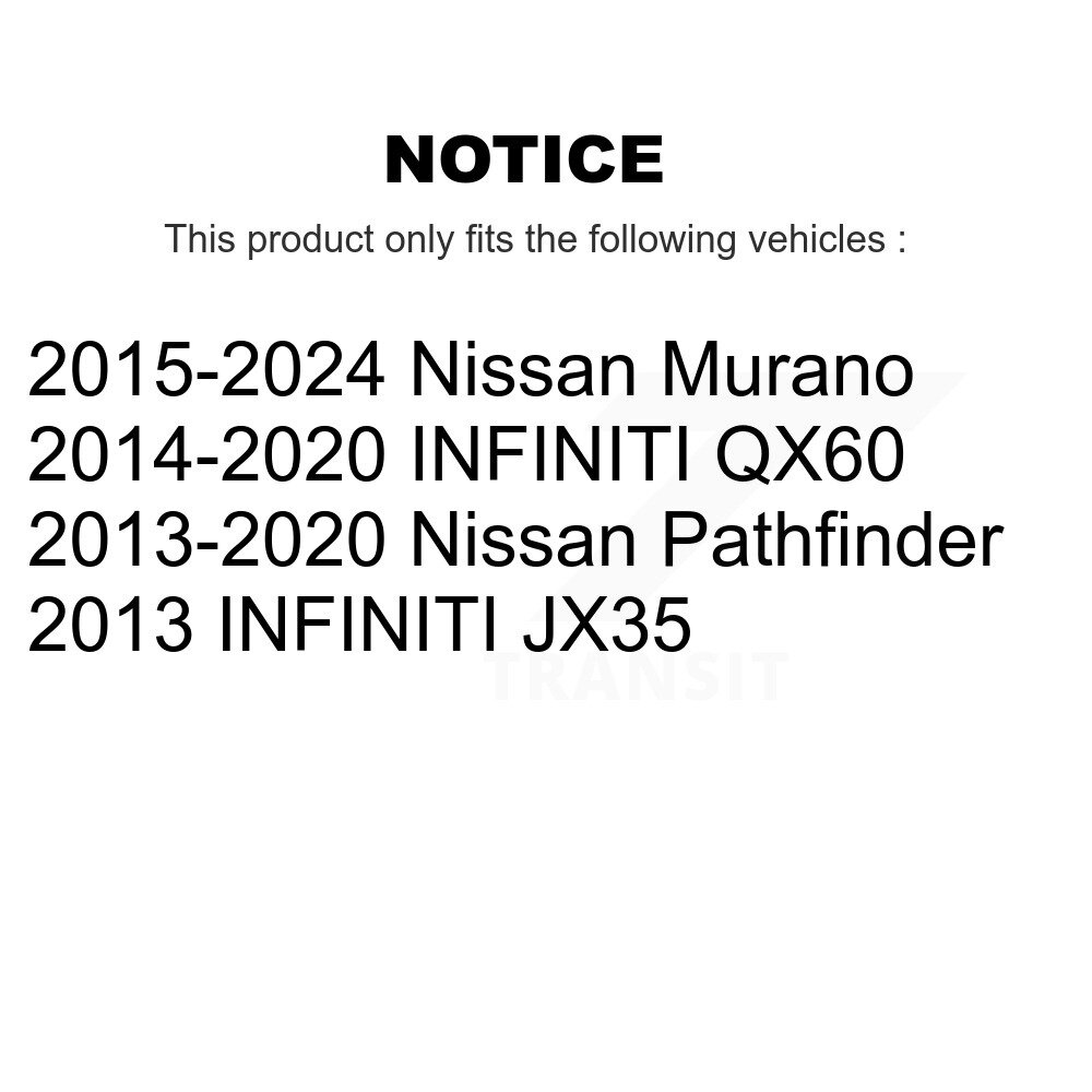 Front Complete Strut And Coil Spring Kit For Nissan Murano Pathfinder INFINITI QX60 JX35 K78A-100467 - Image 2