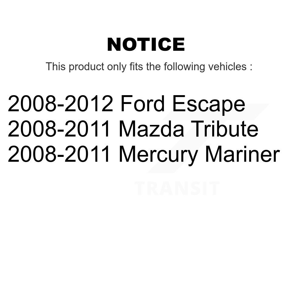 Front Rear Complete Strut Coil Spring Kit For Ford Escape Mazda Tribute Mercury Mariner K78M-100117 - Image 2