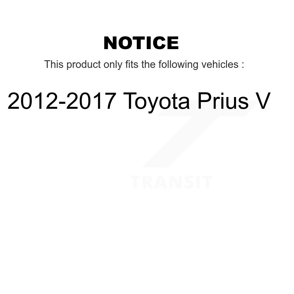Front Rear Complete Shocks Strut Coil Spring Assemblies Kit For 2012-2017 Toyota Prius V K78M-100241 - Image 2