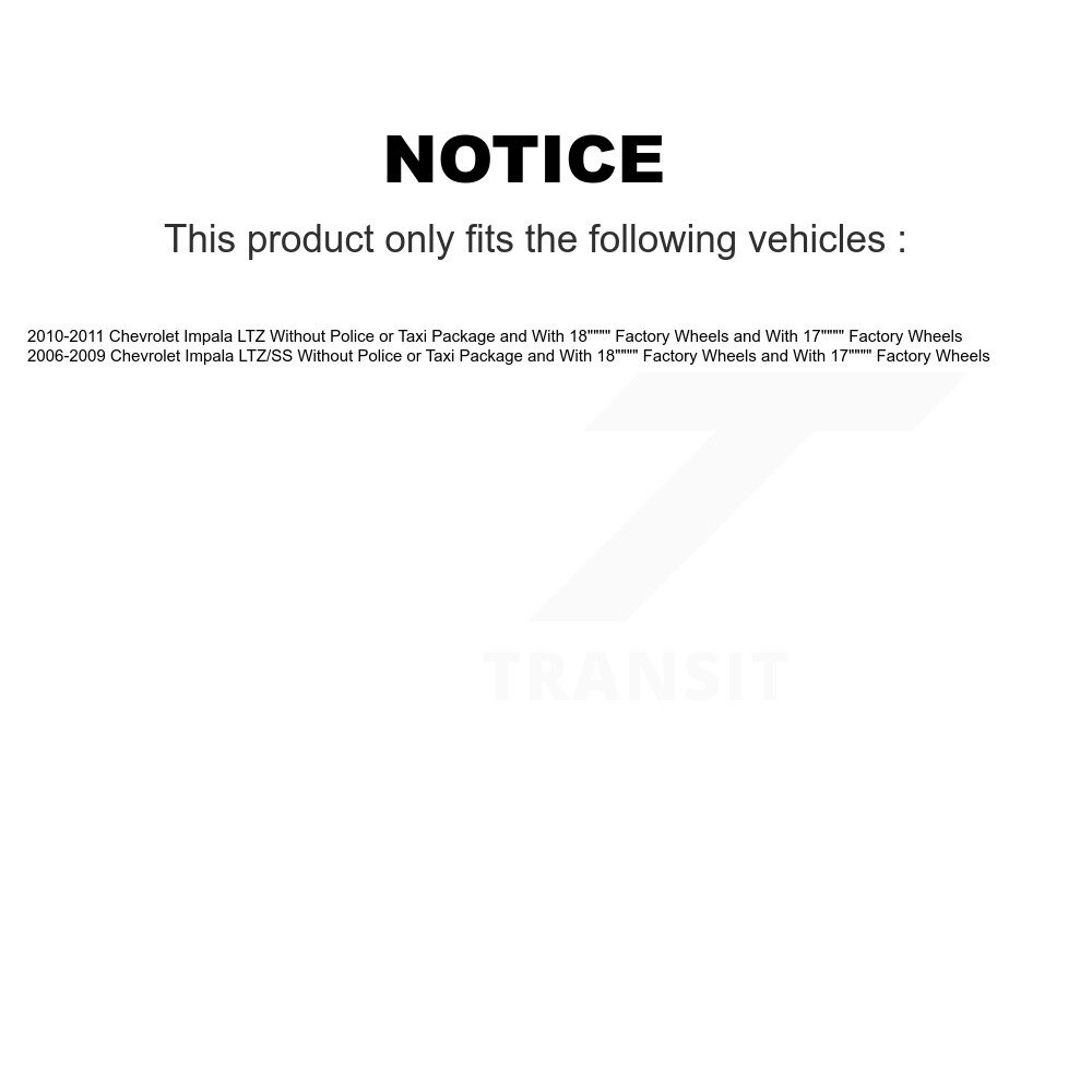 Front Rear Complete Shocks Strut & Coil Spring Mount Assemblies Kit For Chevrolet Impala K78M-100421 - Image 2