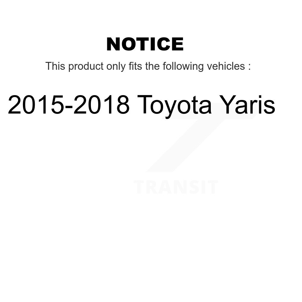 Front Rear Complete Shocks Strut & Coil Spring Assemblies Kit For 2015-2018 Toyota Yaris K78M-100450 - Image 2